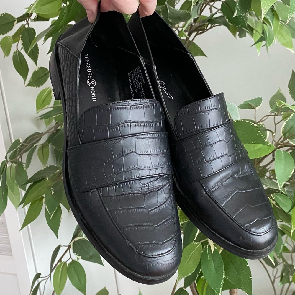 Comfortable leather loafers / Black